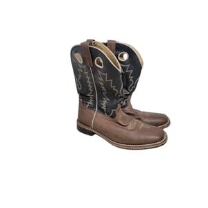 SMOKY MOUNTAIN BOOTS Blaze Western Boots Brown/Black Men Size 7, Women 9